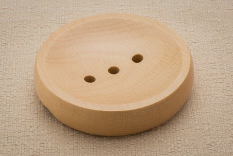 Beechwood Round Soap Dish (#8)