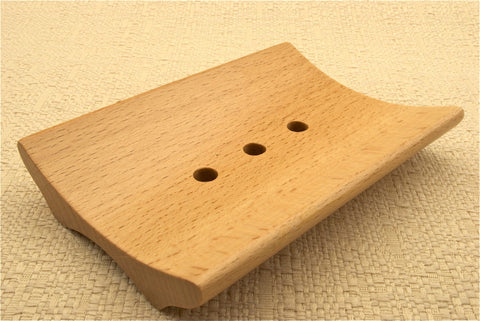Beechwood Soap Dish - Curved (#7)