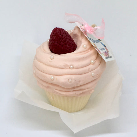 Strawberry Cupcake Candle
