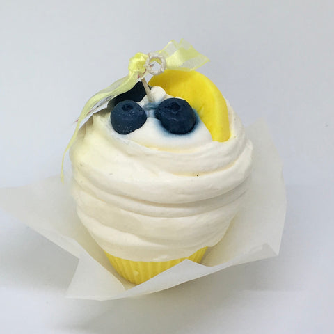 Lemon & Blueberry Cupcake Candle