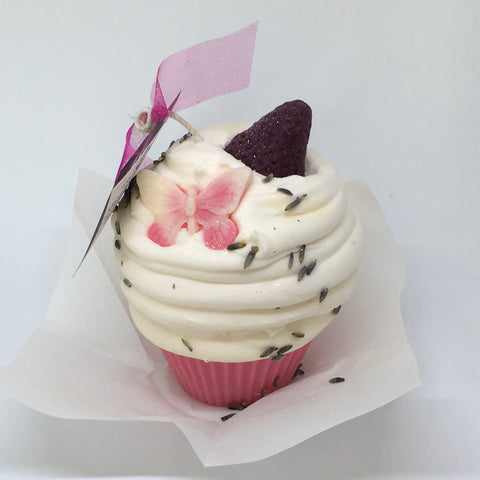 Strawberry & Lavender Cupcake Candle